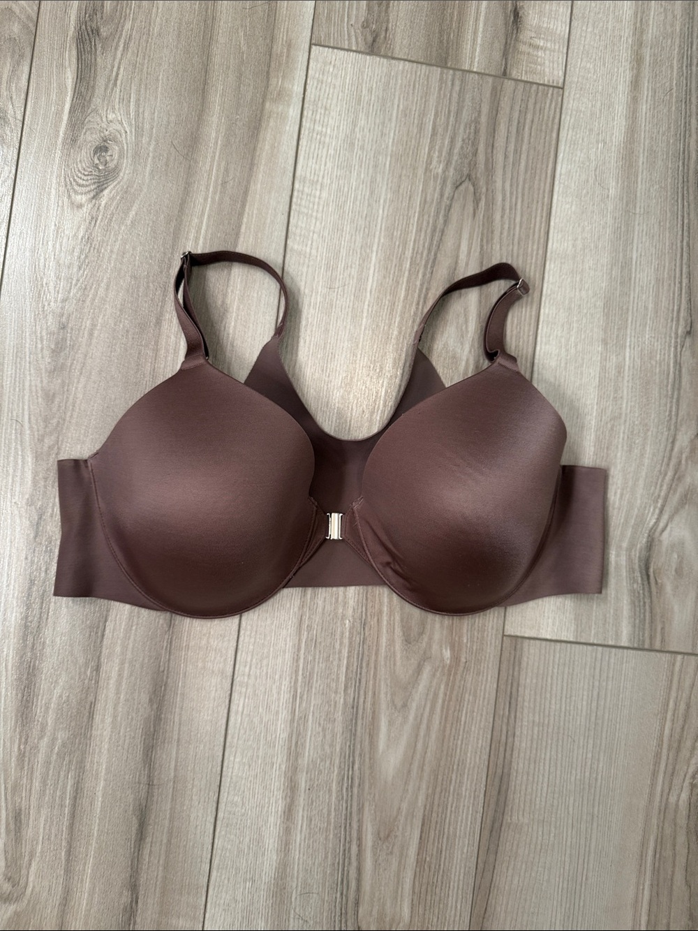 Soma Smooth Front-Close Molded Bra - Mocha Brown - 40C